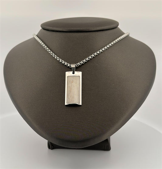 Stainless Steel Antler Necklace