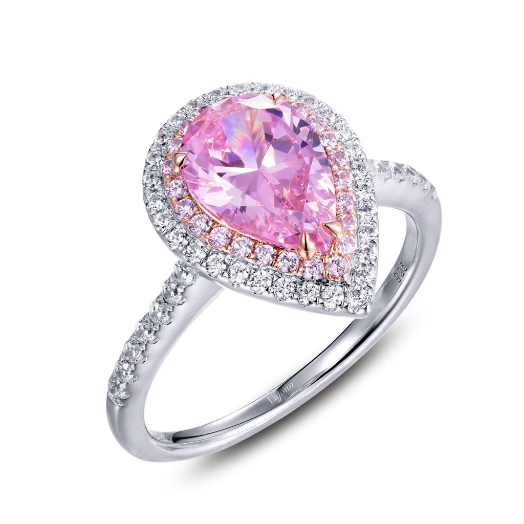 Lafonn Double-Halo Pink Ring