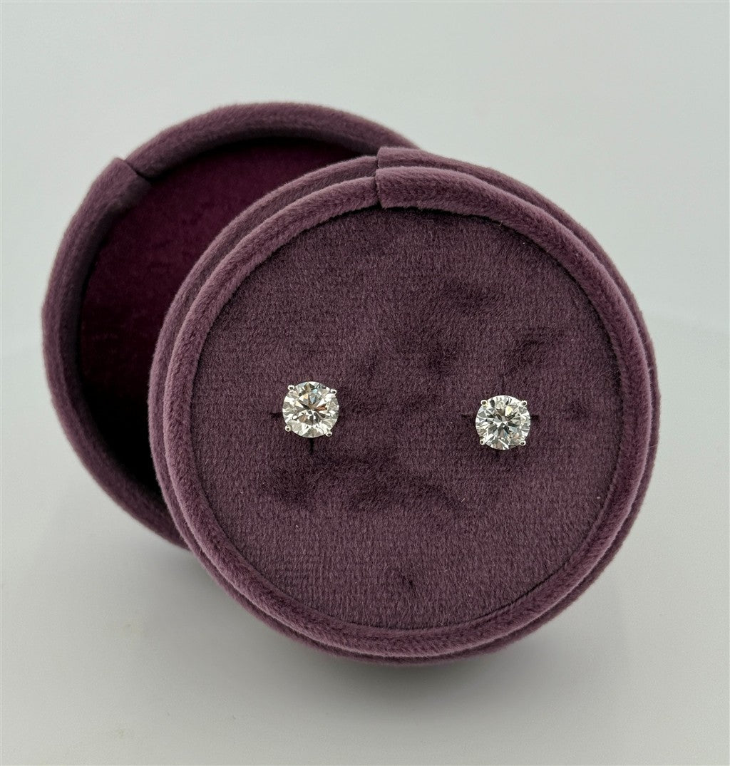 White Gold Lab Grown Diamond Earrings