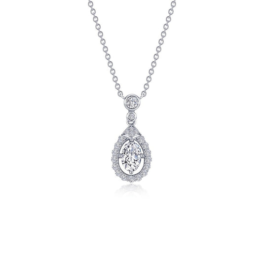 Lafonn Oval Halo Necklace