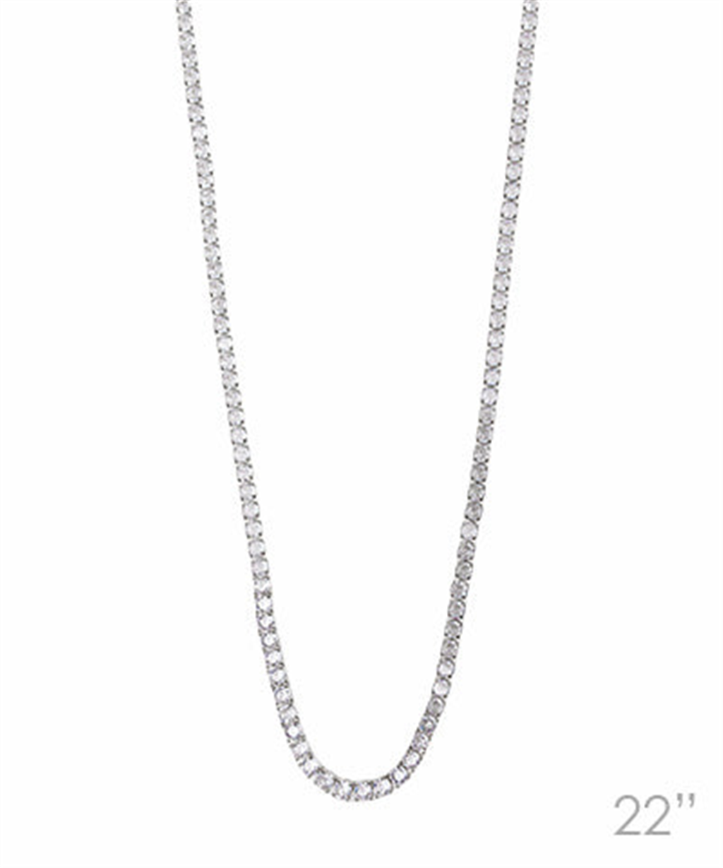 Trendy 22" Tennis Necklace
