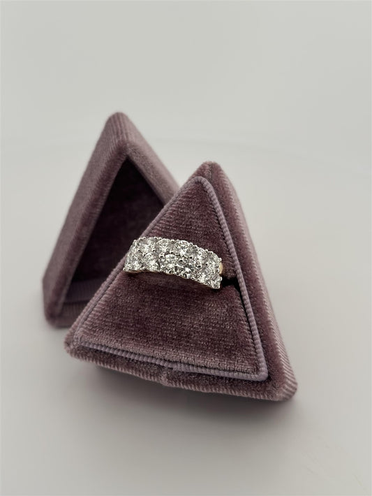 Yellow Gold Lab Diamond Band