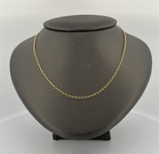 Gold Filled 18" Elongated Curb Chain