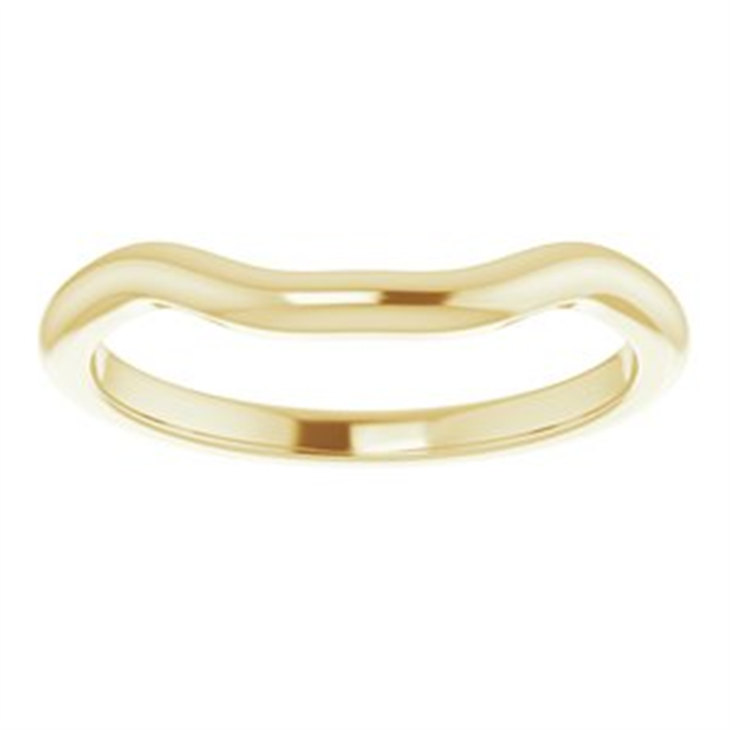 Yellow Gold Curved Band