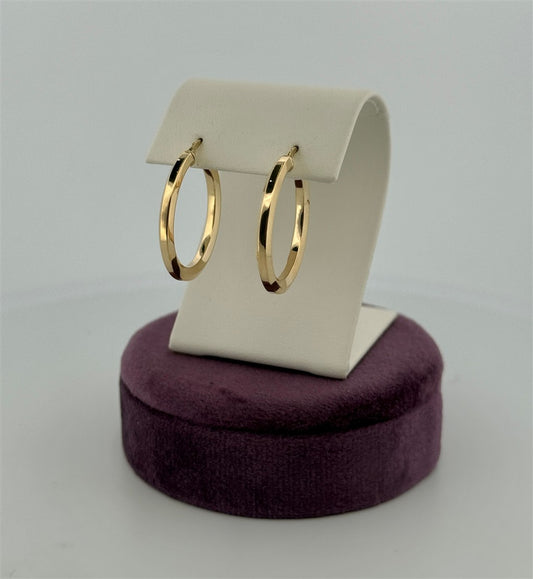 Yellow Gold Hoop Earrings