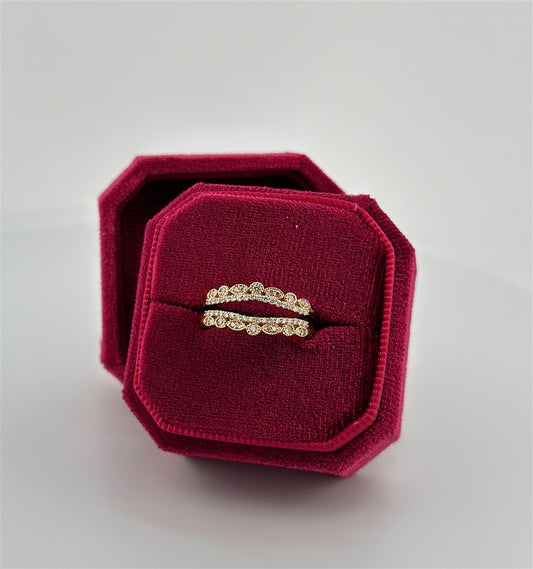Yellow Gold Vintage Inspired Ring Guard