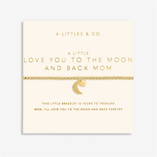 I Love You To The Moon & Back Mom Bracelet