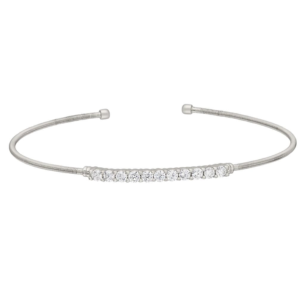 Sterling Silver Cable Cuff Bracelet