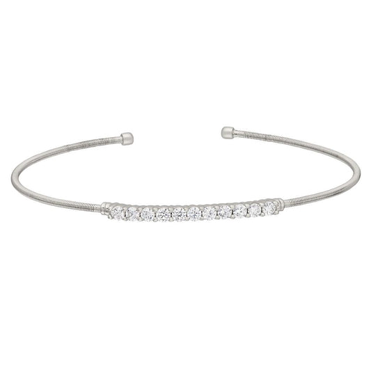Sterling Silver Cable Cuff Bracelet