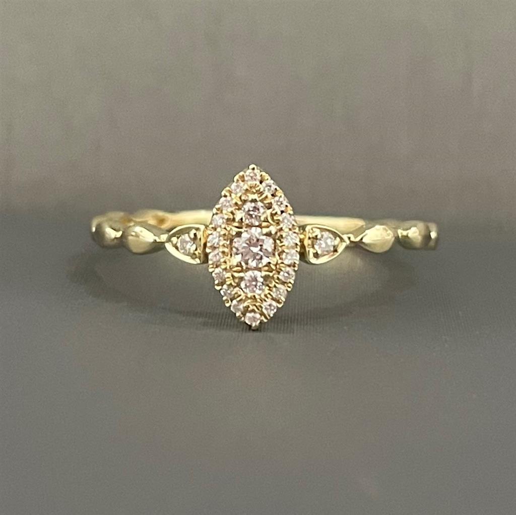 Yellow Gold Diamond Fashion Ring