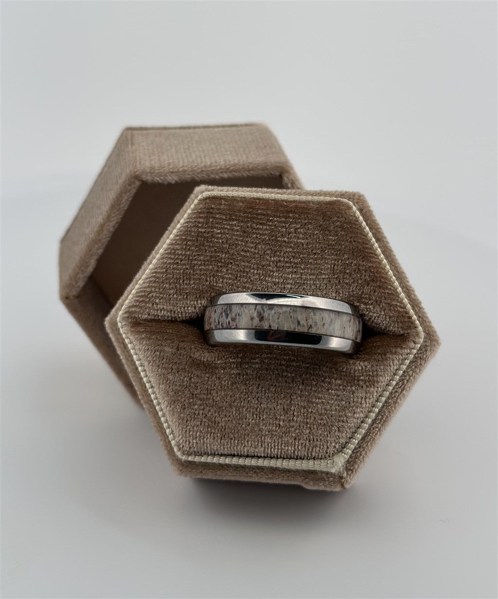 Antler Wedding Band