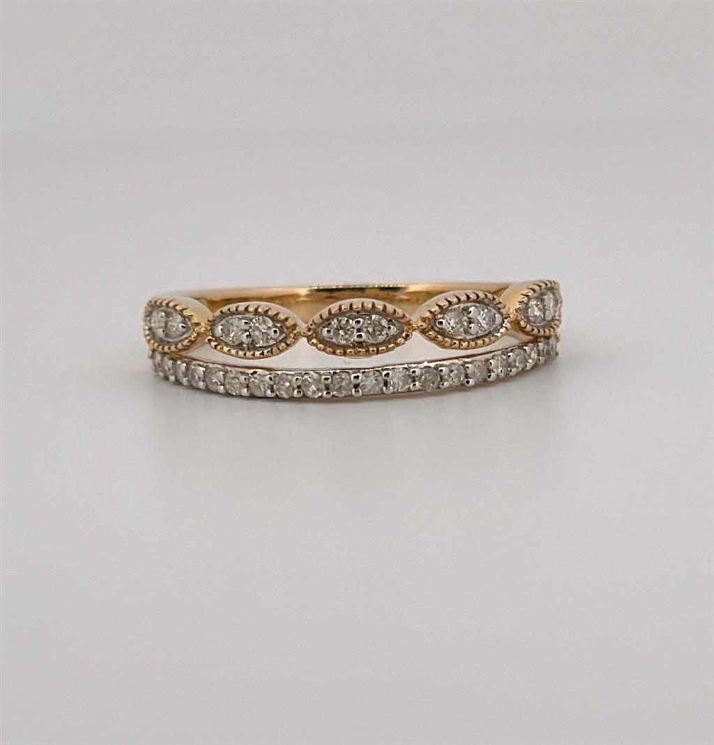 Yellow Gold Vintage Diamond Band