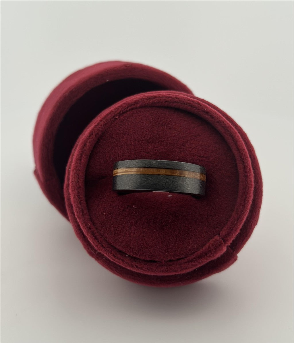 Whiskey Barrel Charred Wedding Band