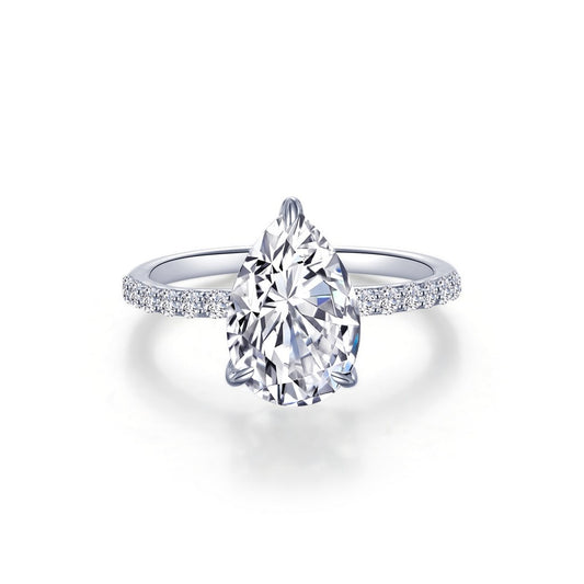 Lafonn Pear-Shaped Solitaire Engagement Ring