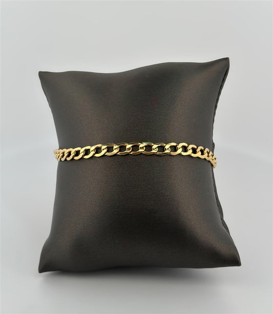 Yellow Gold Curb Link Bracelet