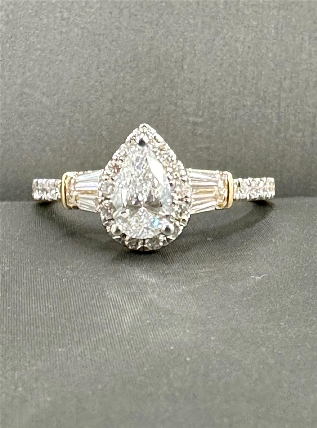 Yellow Gold Lab Grown Diamond Engagement Ring