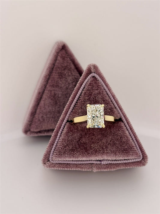 Yellow Gold Lab Diamond Engagement Ring