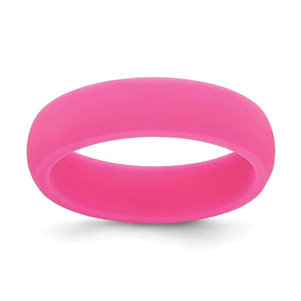 Hot Pink Silicone Wedding Band