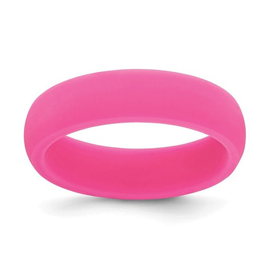 Hot Pink Silicone Wedding Band