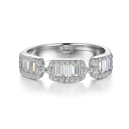 Lafonn Baguette Half Eternity Band