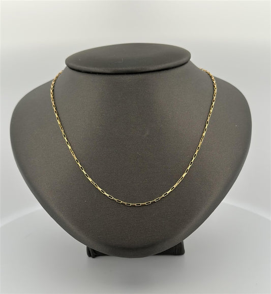 Gold Filled 18" Elongated Box Chain