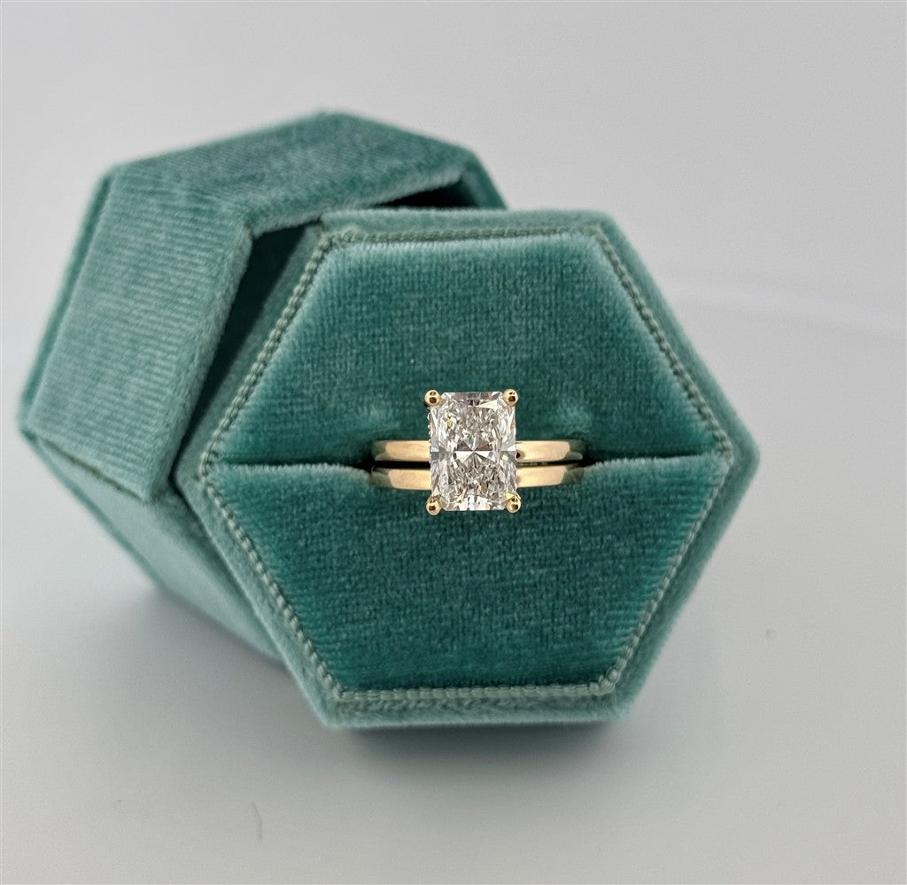 Yellow Gold Lab Diamond Engagement Ring