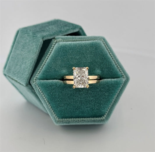 Yellow Gold Lab Diamond Engagement Ring