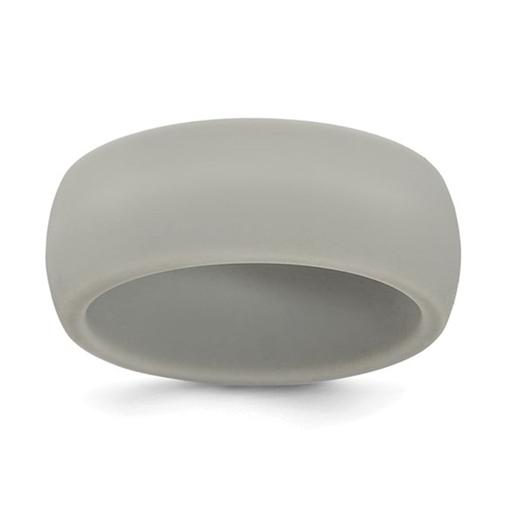 Light Grey Silicone Wedding Band