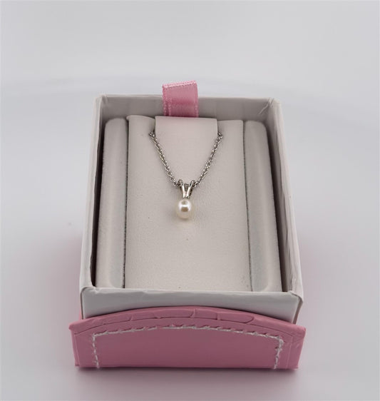 Sterling Silver Pearl Necklace