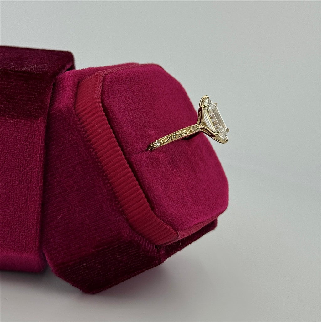 Yellow Gold Lab Grown Diamond Engagement Ring