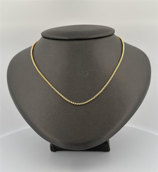 Gold Filled 18" Rounded Box Chain