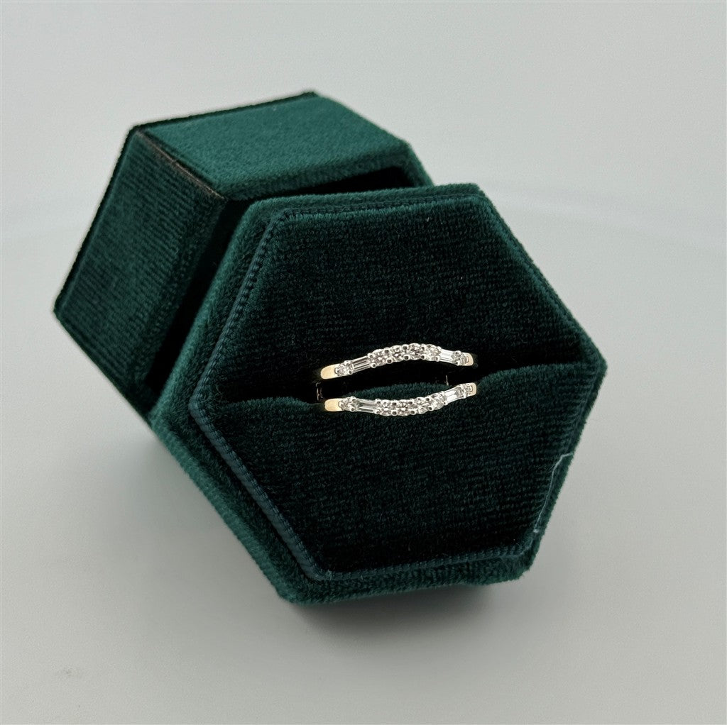 Yellow Gold Lab Grown Diamond Ring Guard