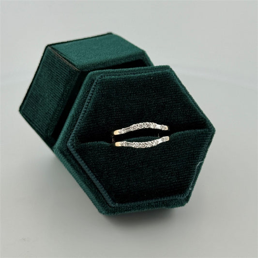 Yellow Gold Lab Grown Diamond Ring Guard