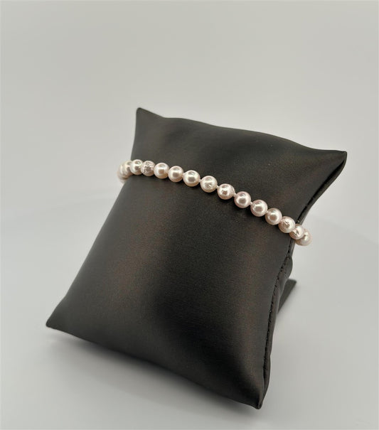 Sterling Silver Pearl Bracelet