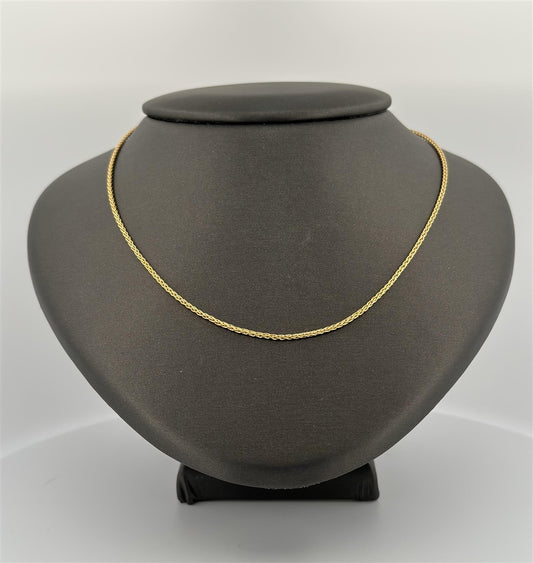 Gold Filled 18" Solid Rope Chain