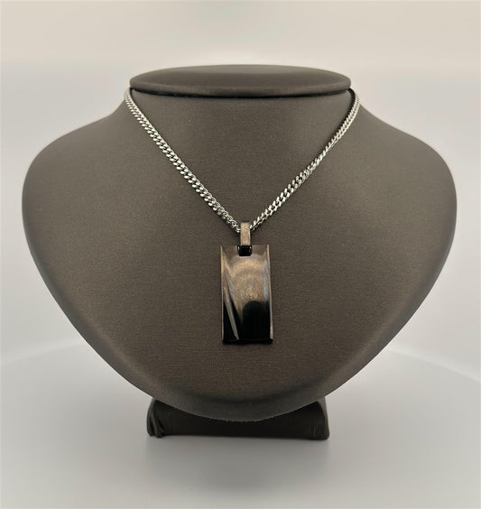 Stainless Black Dogtag