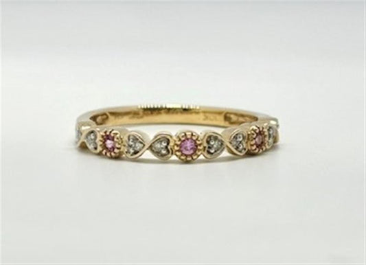 Yellow Gold Vintage Inspired October Birthstone Stackable Ring