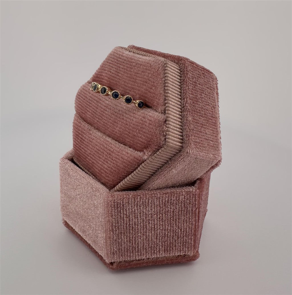 Yellow Gold Sapphire Stackable Ring