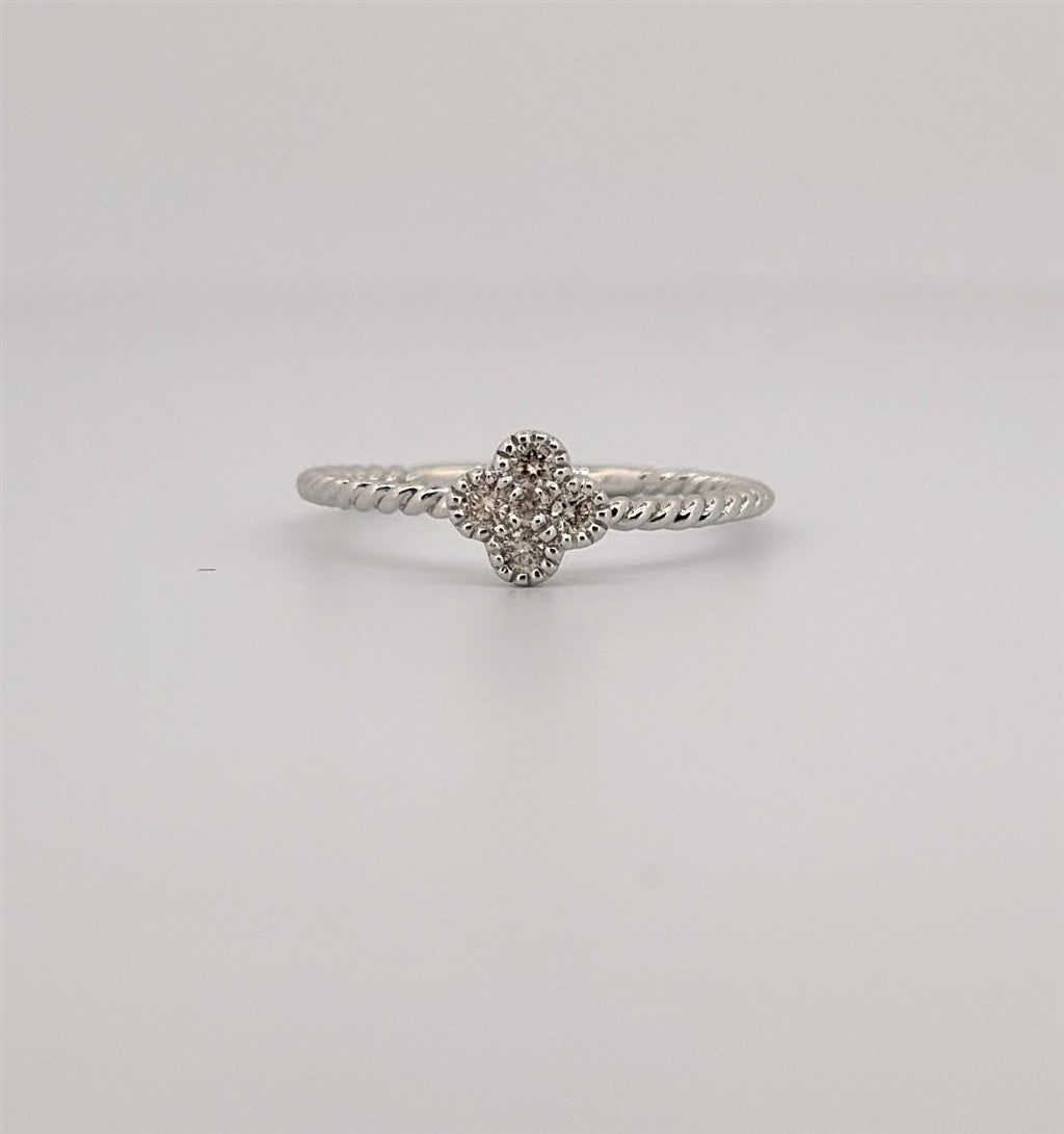 White Gold Diamond Fashion Ring