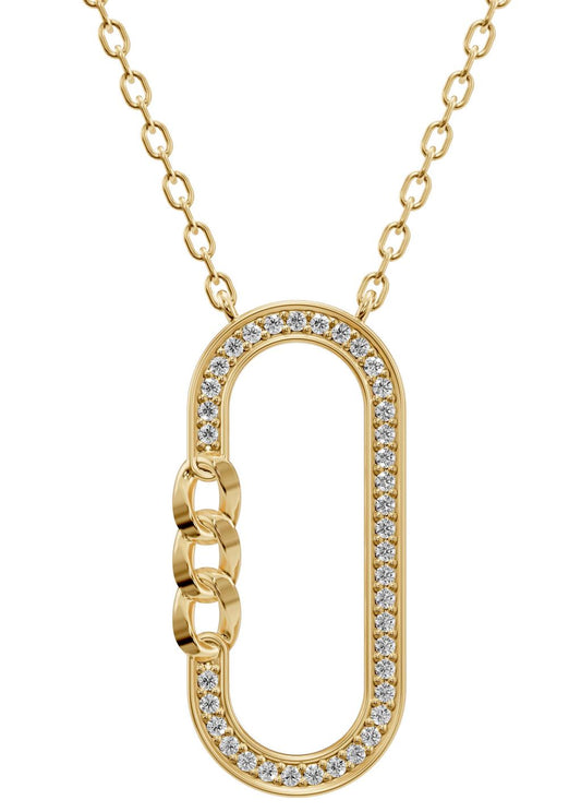 Yellow Gold Diamond Necklace