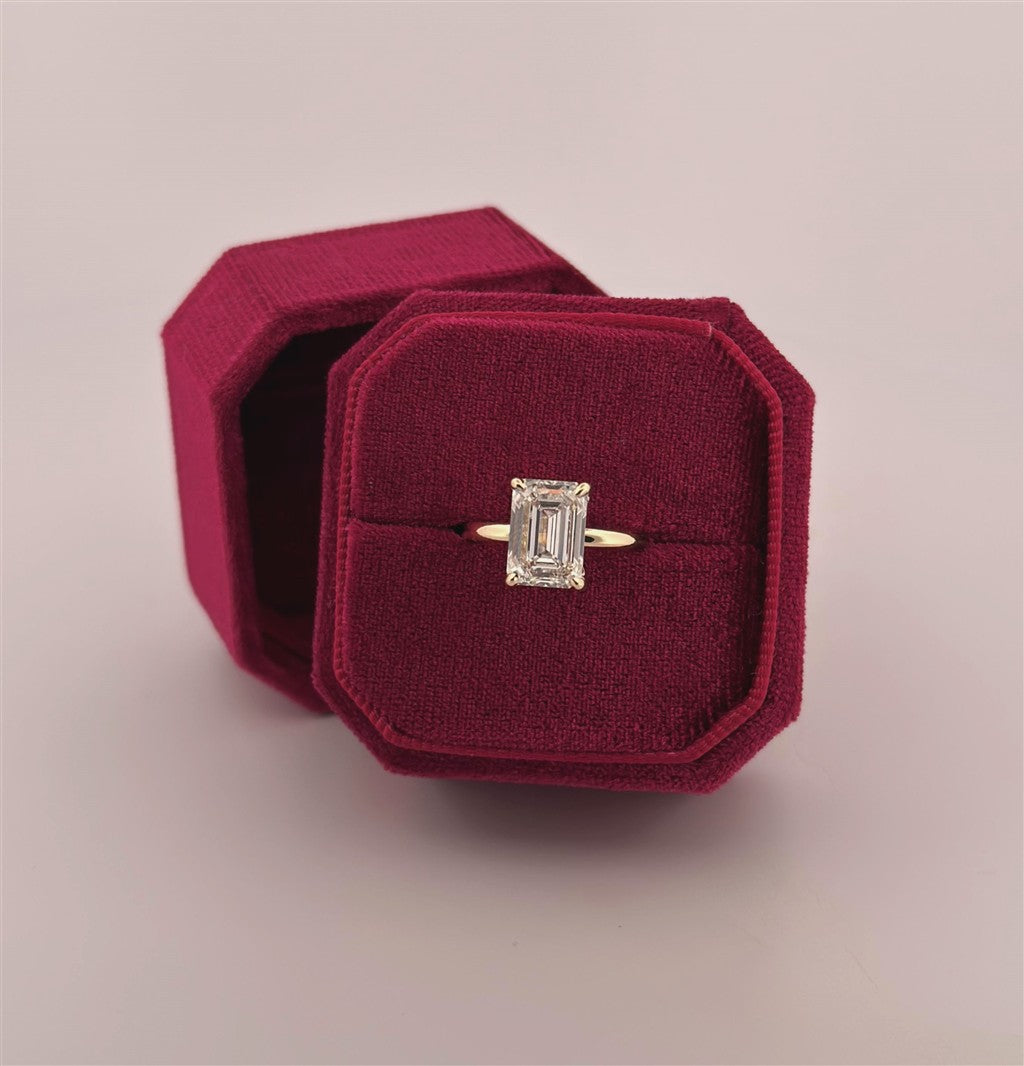 Yellow Gold Lab Diamond Engagement Ring