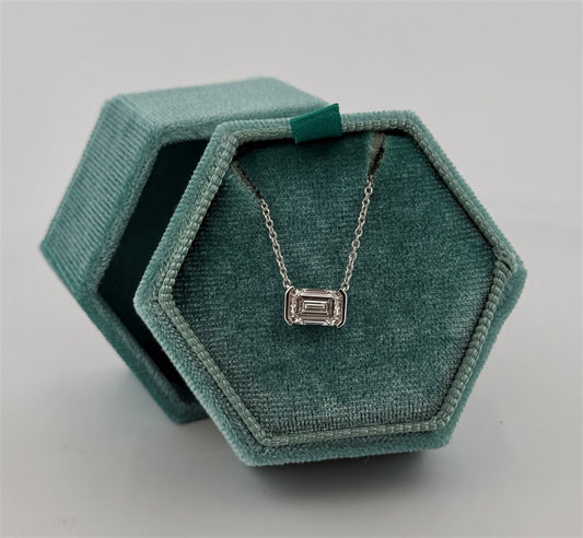 White Gold Lab Grown Necklace