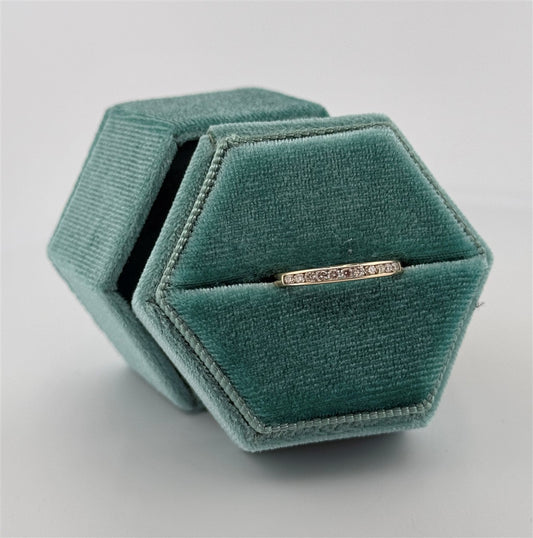 Yellow Gold Channel Set Diamond Band