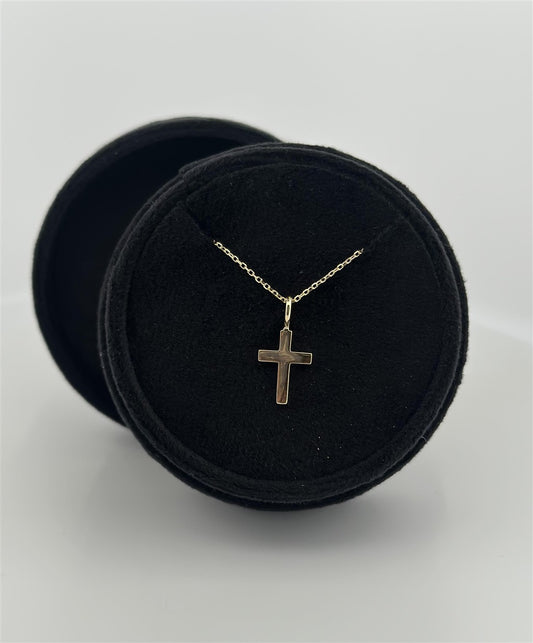 Yellow Gold Cross Necklace