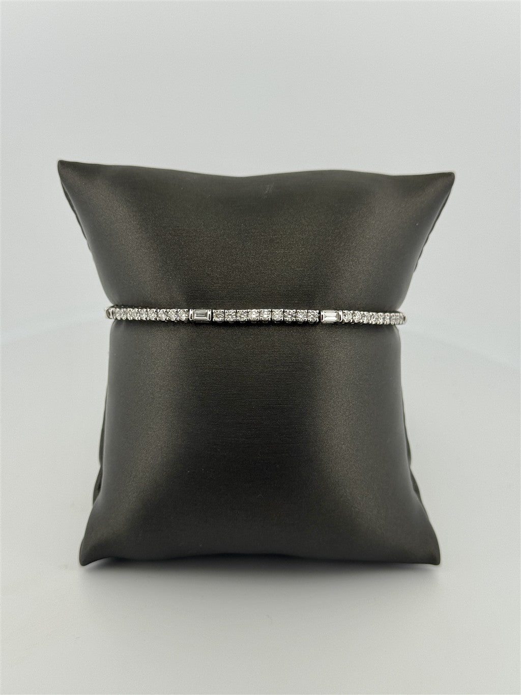 White Gold Lab Grown Diamond Bracelet