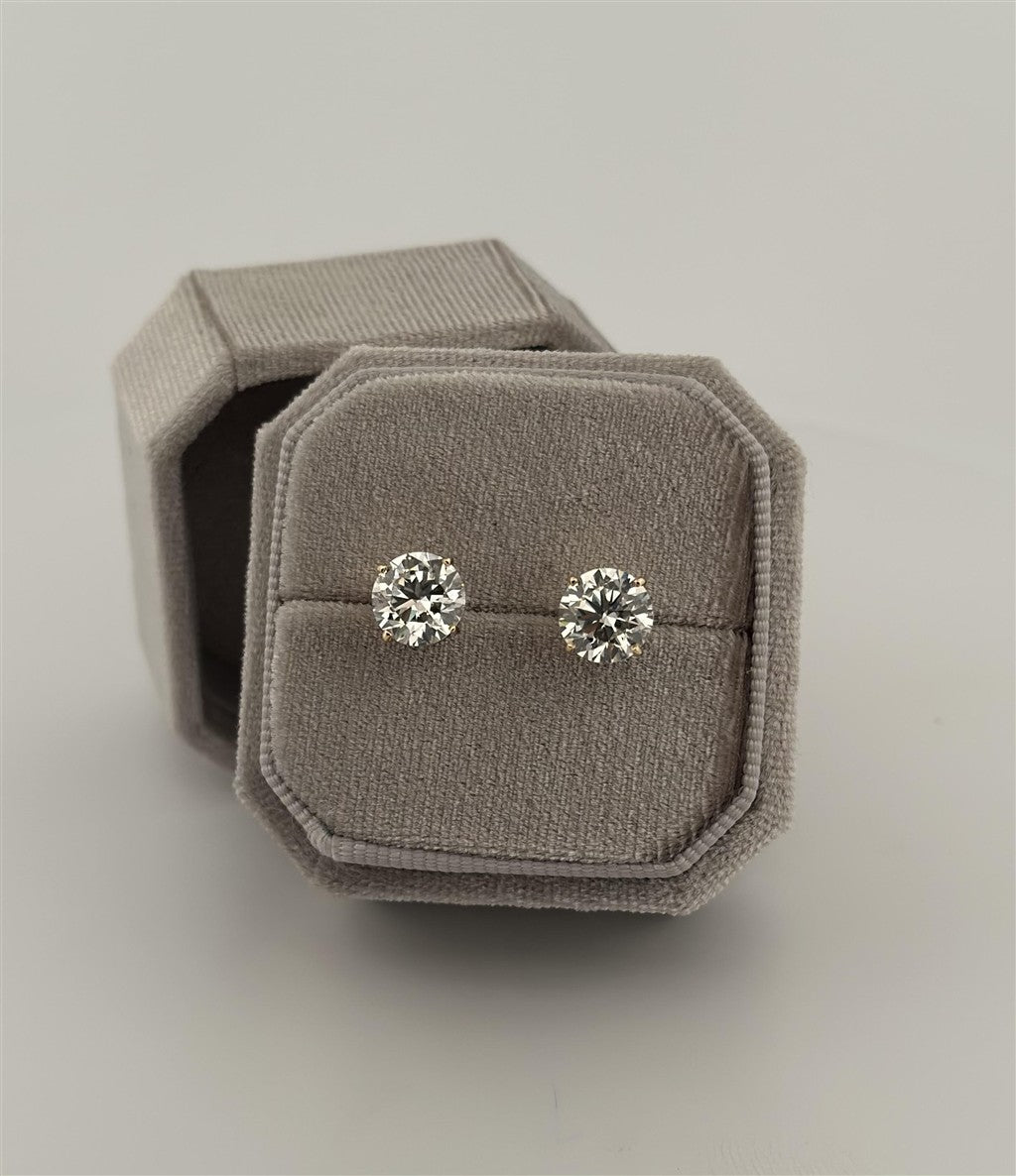 Yellow Gold Lab Diamond Studs