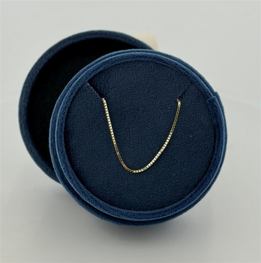 Yellow Gold 18" Box Chain