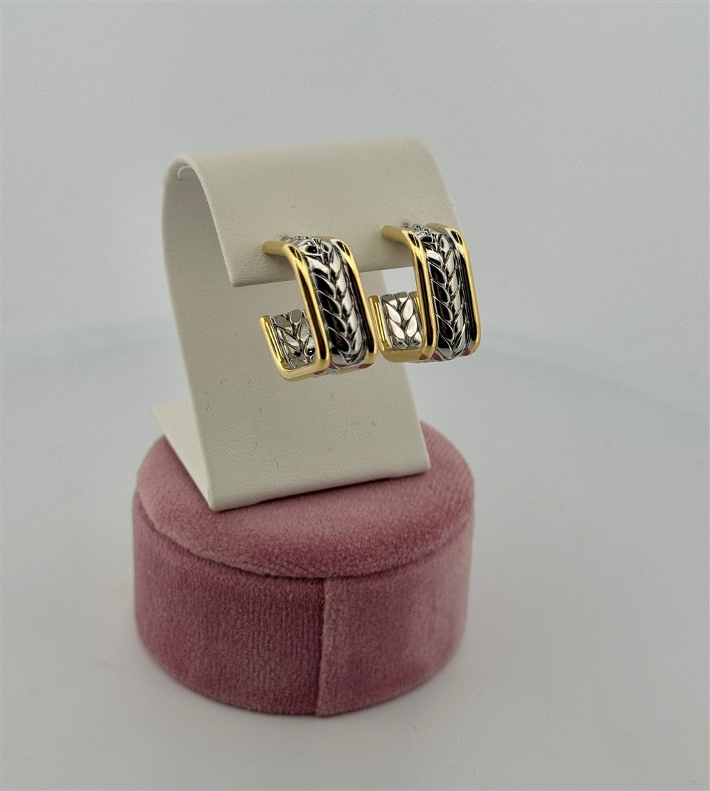Trendy Square Hoop Earrings