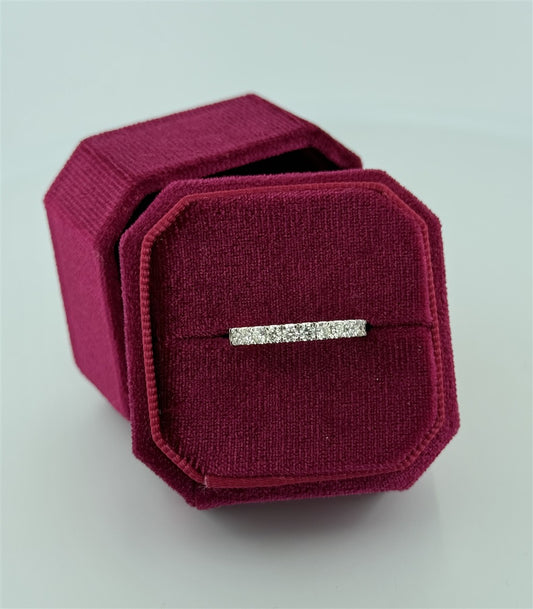 Yellow Gold Diamond Stackable Ring