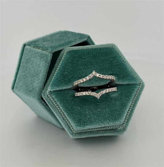 White Gold Diamond Ring Guard